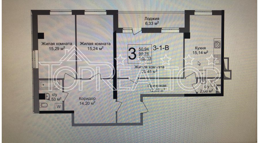 Продам 3 комнатную квартиру в ЖК Люксембург | Toprealtor