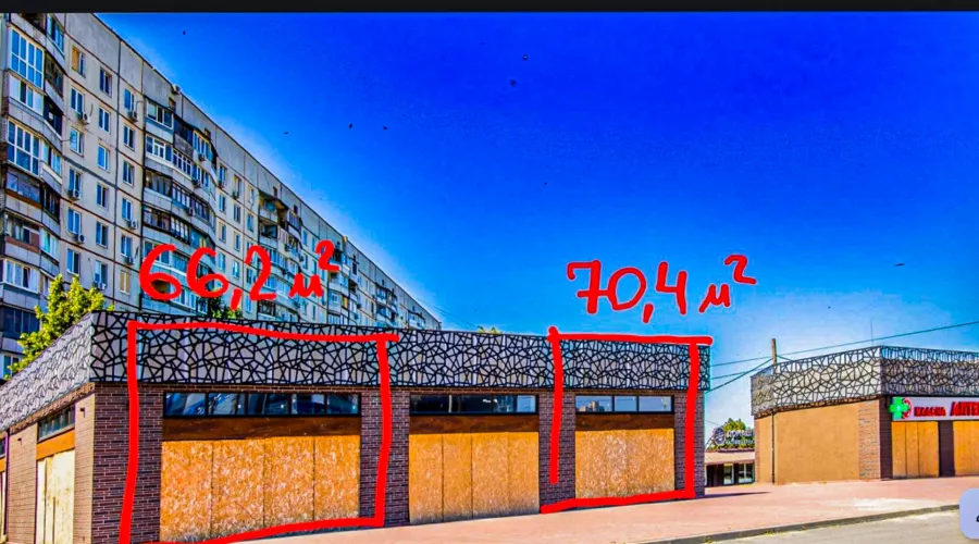 Магазини 61,  66,2  та 70 кв.м. у новому торговому комплексі поруч із метро Героїв Праці | Toprealtor