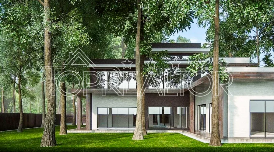 Продам новий будинок, побудований в стилі High-tech в престижному котеджному селищі Парк Хаус | Toprealtor