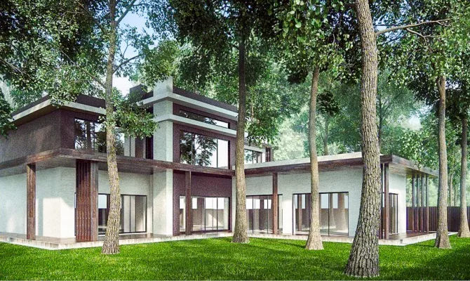 Продам новий будинок, побудований в стилі High-tech в престижному котеджному селищі Парк Хаус | Toprealtor