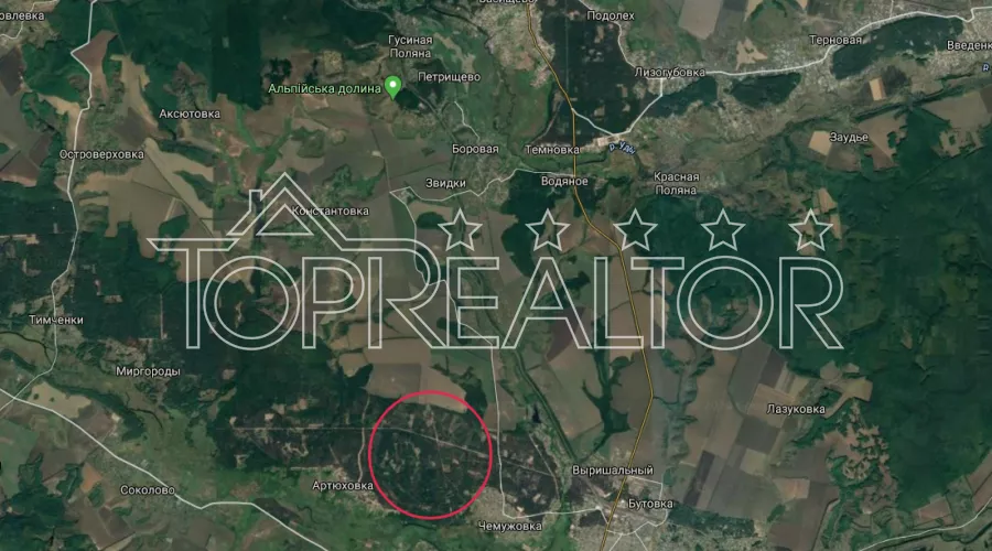 Продам ділянку в сосновому лісі в селі Артюхівка | Toprealtor