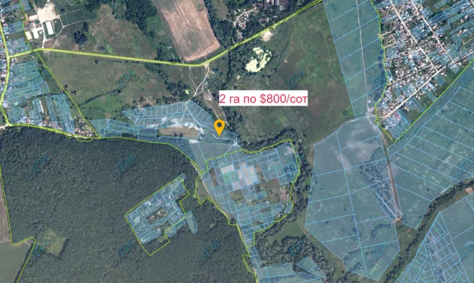 Продам ділянку 2 га в селищі Мала Данилівка | Toprealtor