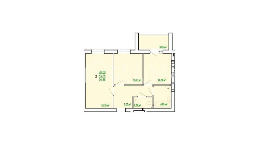 Продам 2 комнатную квартиру в ЖК Сказка | Toprealtor
