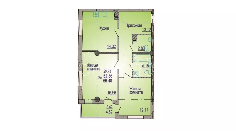 Продам 2 кімнатну квартиру в ЖК Вікторія | Toprealtor