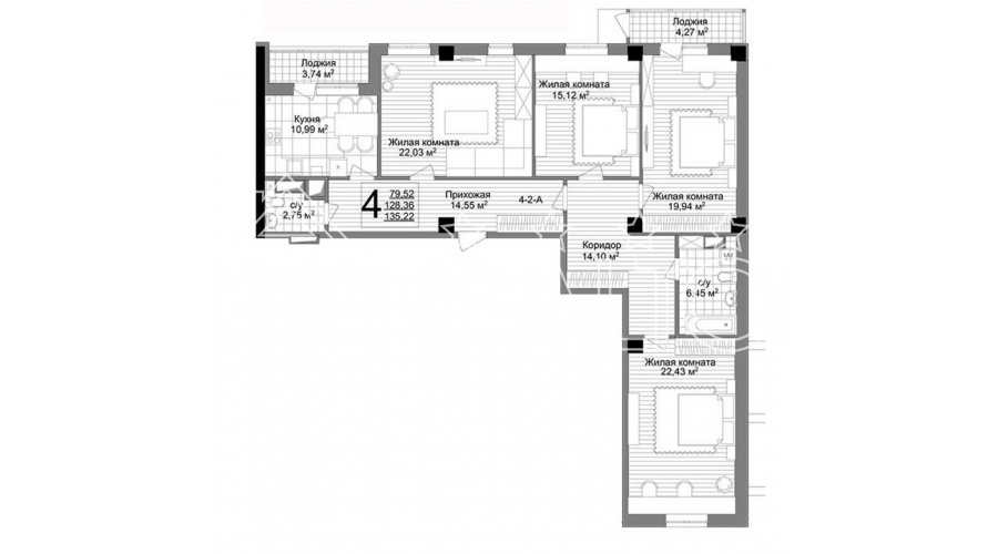 Продам 4 комнатную квартиру в доме премиум-класса Авантаж ЖК Люксембург | Toprealtor