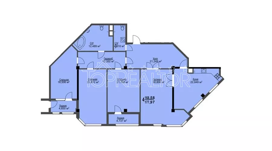 Продам 4 кімнатну квартиру в ЖК Фаворит | Toprealtor