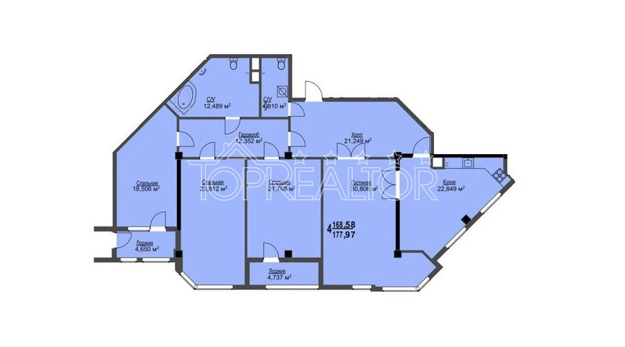 Продам 4 комнатную квартиру в ЖК Фаворит  | Toprealtor