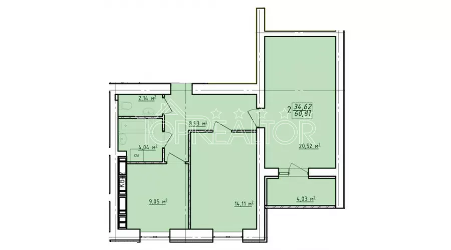 Продам 2-кімнатну квартиру ЖК Левада-2 | Toprealtor