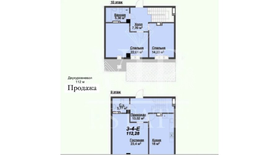 Продам 2-х ярусную квартиру в ЖК Резиденция | Toprealtor