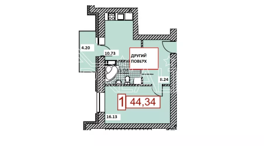 1к квартира в ЖК Німецький проект на Григоровському Шосе 28 | Toprealtor