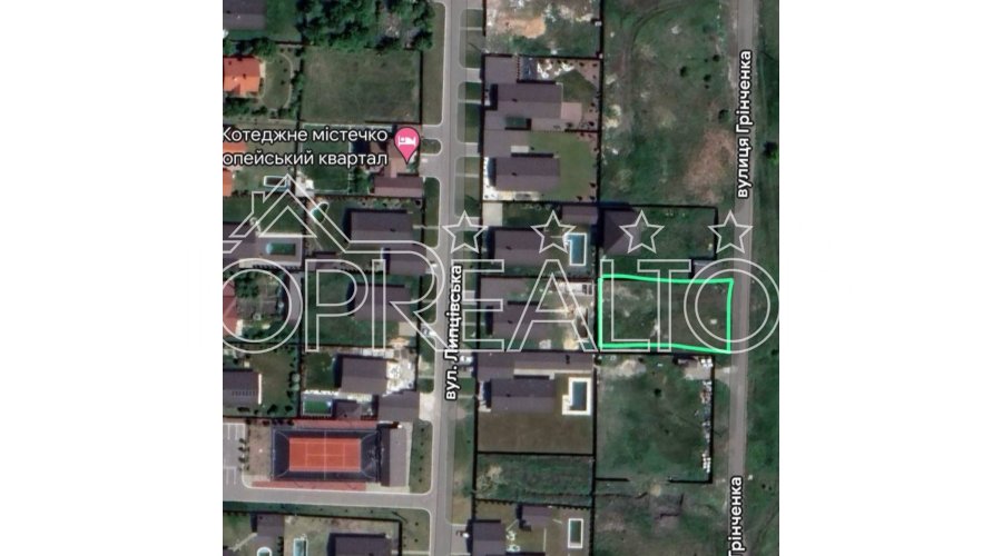 У продажі ділянка в 10 соток у котеджному селищі в Великій Данилівці! | Toprealtor