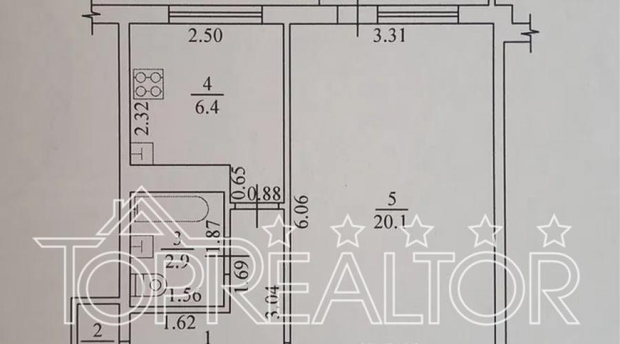 Продаж 1-к квартири на вул. Ахсарова, 11-а | Toprealtor