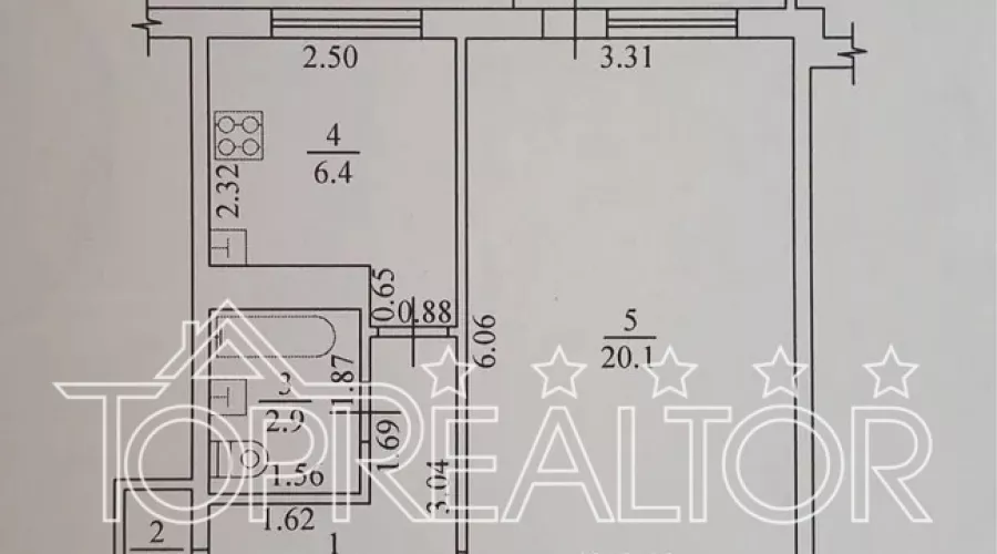 Продаж 1-кімнатної квартири на вул. Ахсарова, 11-а | Toprealtor