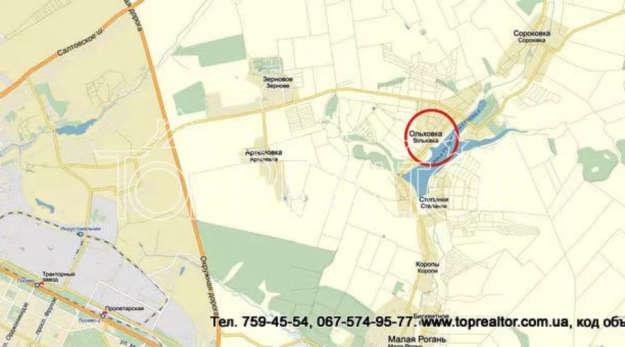 Ділянка 30 соток в Ольховці  зі своїм пляжем | Toprealtor