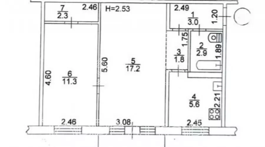 Продам 2-ком. кв. на Новых Домах .Коммунальный рынок. єВідновлення | Toprealtor
