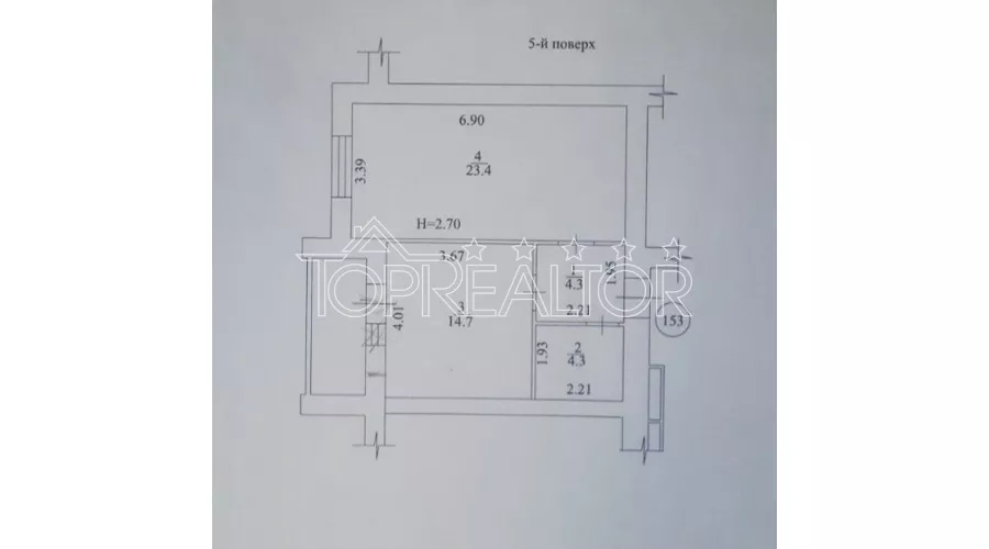 Продаж 1-кімнатної квартири 49 м² у ЖК «Промінь» | Toprealtor