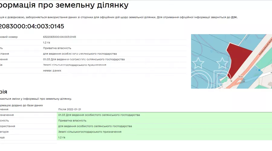 Ділянка 5,2 га під комерційну забудову вздовж окружної дороги | Toprealtor