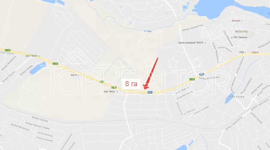 Ділянка під комерційне призначення за Пісочином | Toprealtor